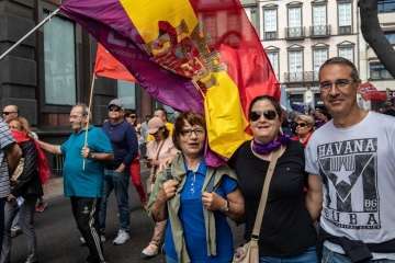 Telde en la manifestación por el Primero de Mayo en Canarias (Foto TA Y Orlando Mireles)